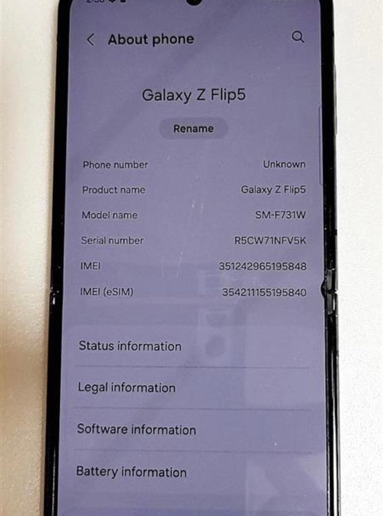 Android Galaxy Flip 5256gbSIMե꡼