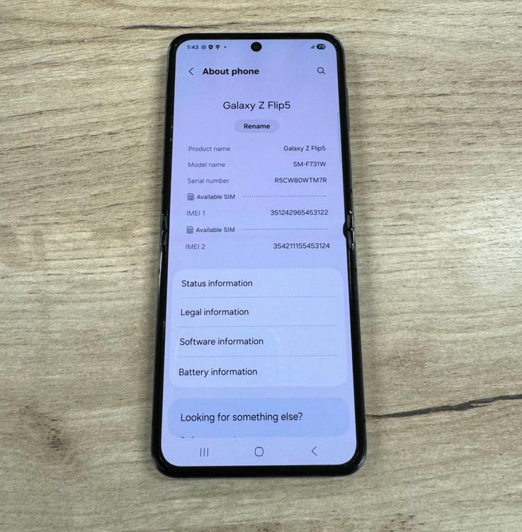 Samsung Galaxy Z Flip 5256gbSIMե꡼