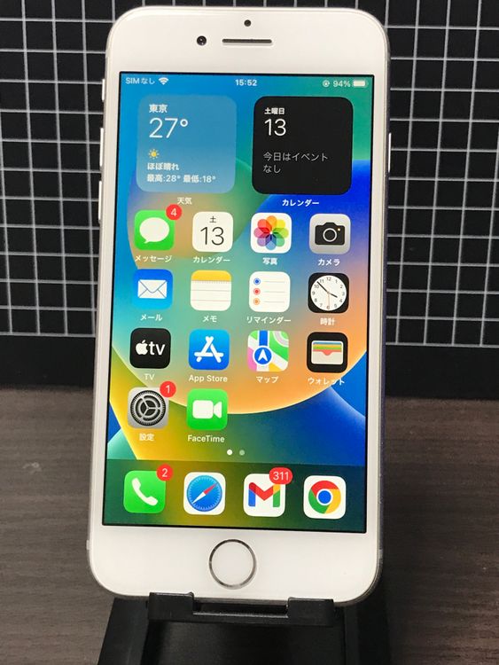 SIM�ե꡼ iPhone8 64GB ����С� �Хåƥ꡼94%