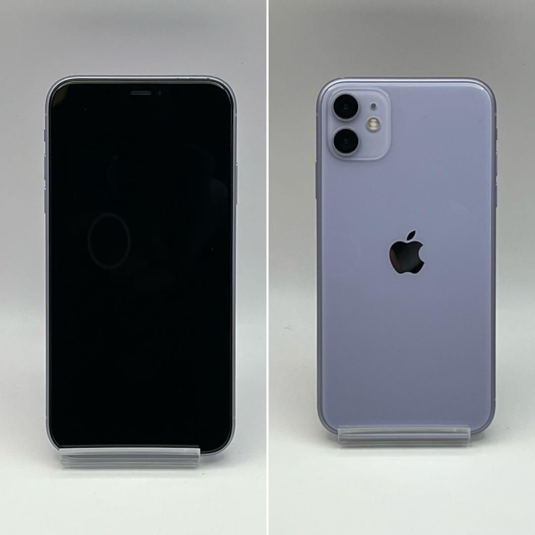ムスビー｜電池新品 11 iphone 128GB パープル 本体 SIMフリー 完動品 