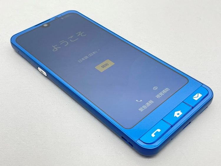 ムスビー｜☆超美品☆A201SH シンプルスマホ6 インディゴブルー 322480 