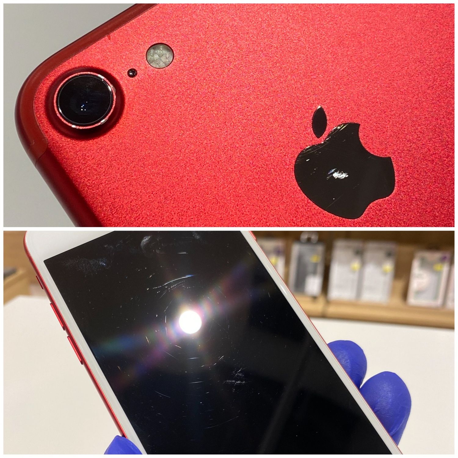 【SIMロック解除済み】【バッテリー100%】iPhone7 128GB iPhone7 レッド128GB SIM バッテリー100% ロック解除済