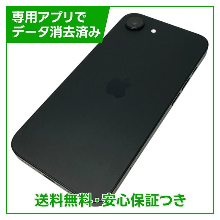 �ڥХåƥ꡼100%��iPhone��16e��128GB���֥�å���SIM�ե꡼��Y��Х�����