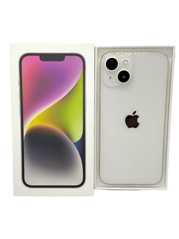 ムスビー｜iPhone14 128GB スターライト SIMフリー au版 バッテリー89 