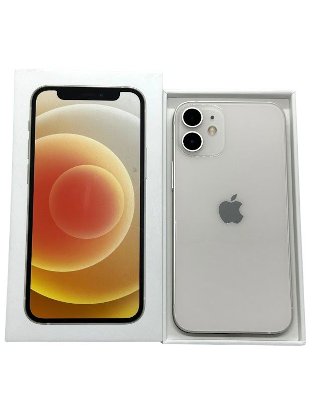 ムスビー｜iPhone12 mini 128GB ホワイト SIMフリー au版 バッテリー84  