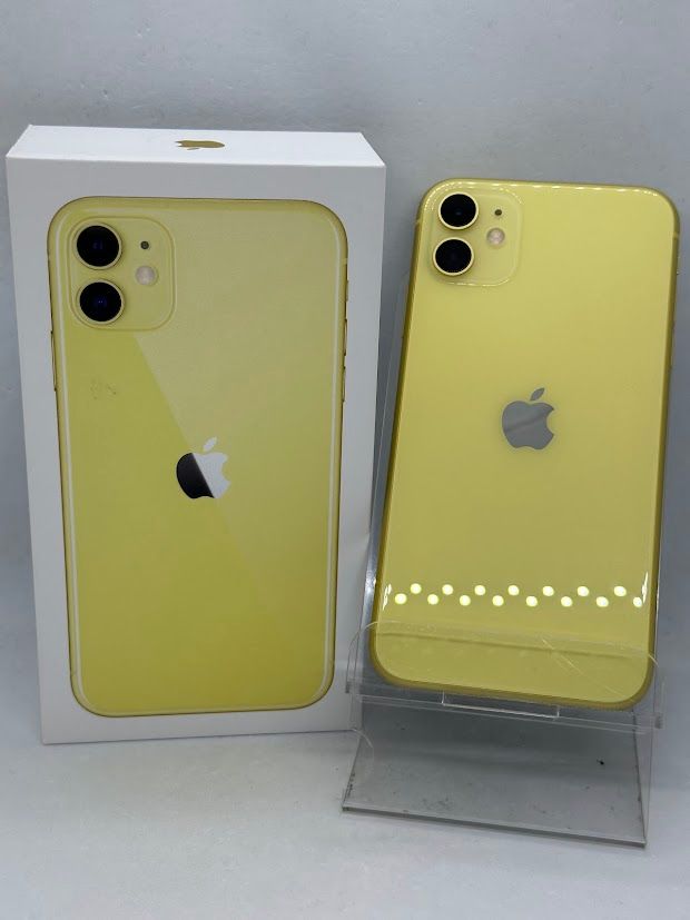 ムスビー｜iPhone11 128GB イエロー SIMフリー au版 バッテリー86 