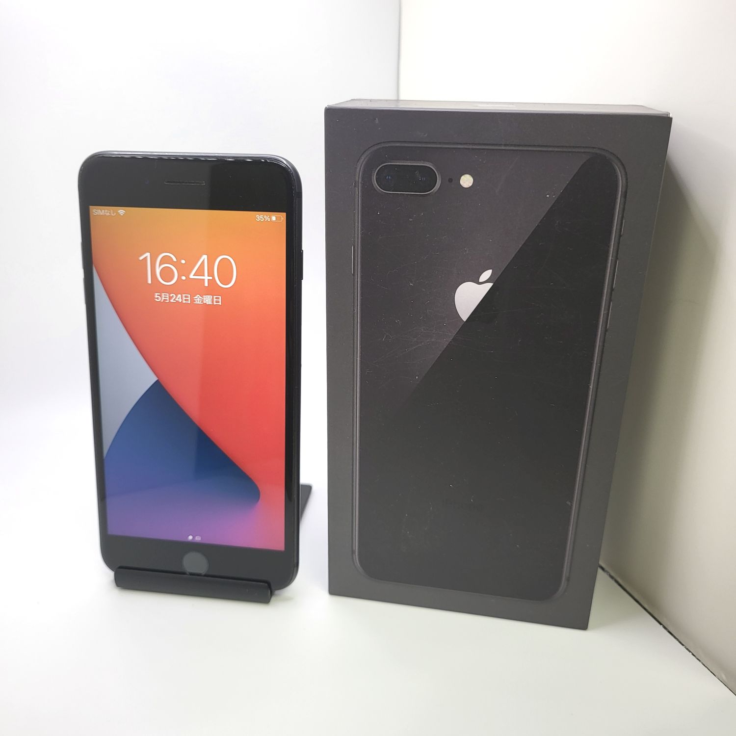ムスビー｜iPhone8 Plus ブラック 64GB SIMフリー バッテリー100 