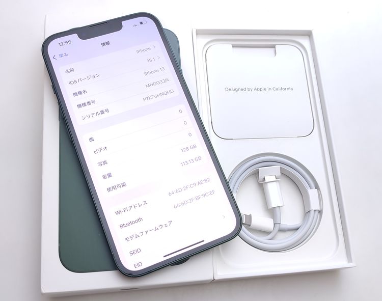 ��������ʡ� iPhone13 128GB ���꡼�� SIM�ե꡼ ��Ƚ�� �Хåƥ꡼82%