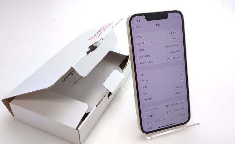 ڶ˾ʡ iPhone13 mini 128GB 饤 SIMե꡼ Ƚ 84%