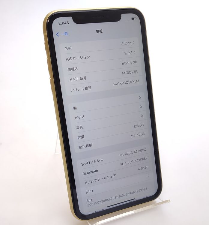 ������ʡ� iPhone XR 128GB �������� SIM���å�����Ѥ� ��Ƚ�� 91%