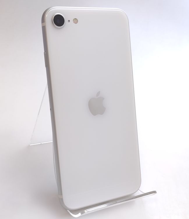 ������ʡ� iPhone SE2 64GB �ۥ磻�� ������SIM�ե꡼ �Хåƥ꡼90%
