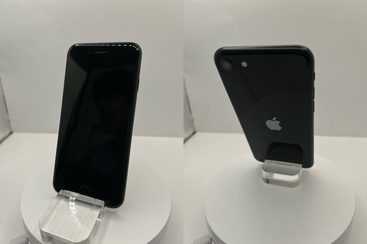 iPhone SE 3 64GB �֥�å����Хåƥ꡼100% SIM�ե꡼