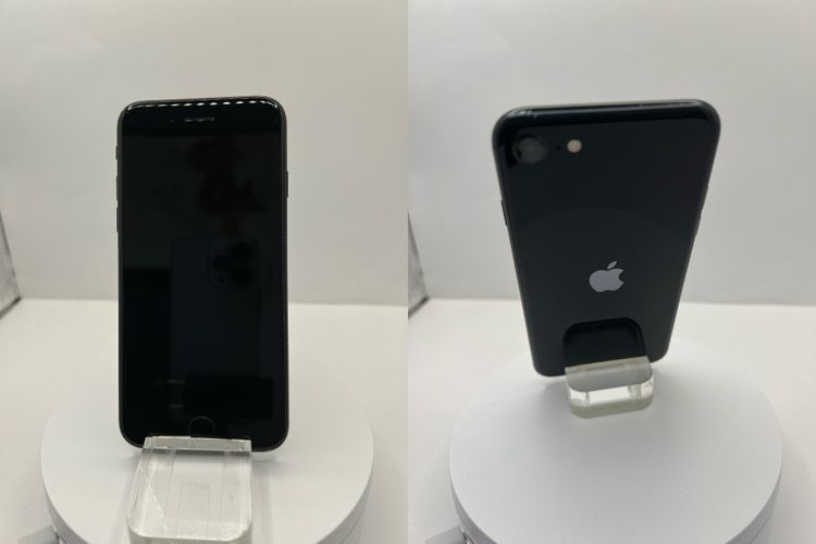 iPhone SE 3 64GB �֥�å����Хåƥ꡼100% SIM�ե꡼