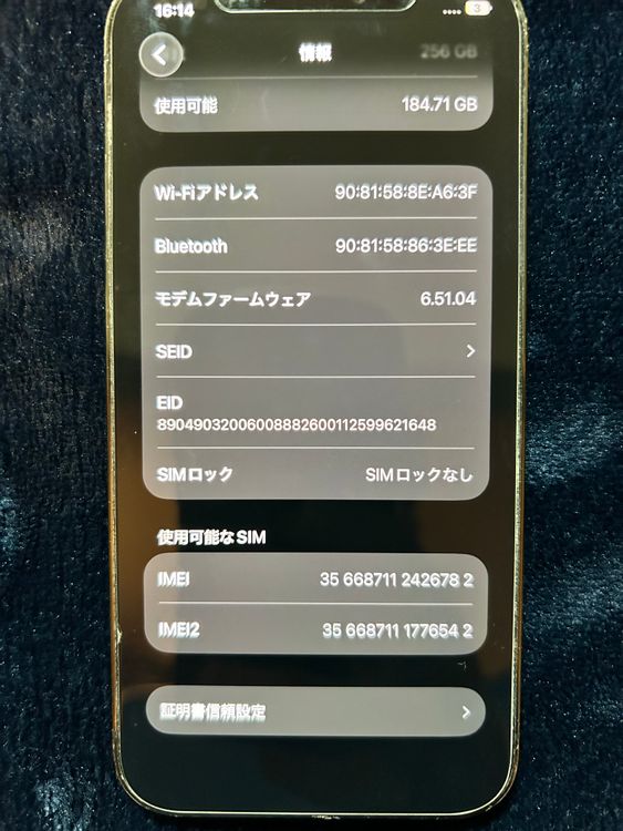 iPhone12pro 256GB