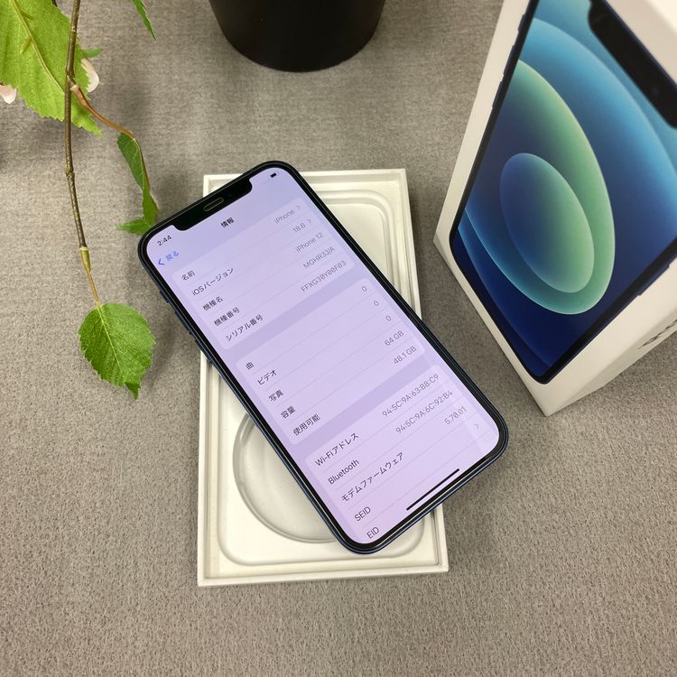 ����Ʊ�� iPhone 12 64GB �֥롼 ������ SIM�ե꡼ ����̵��