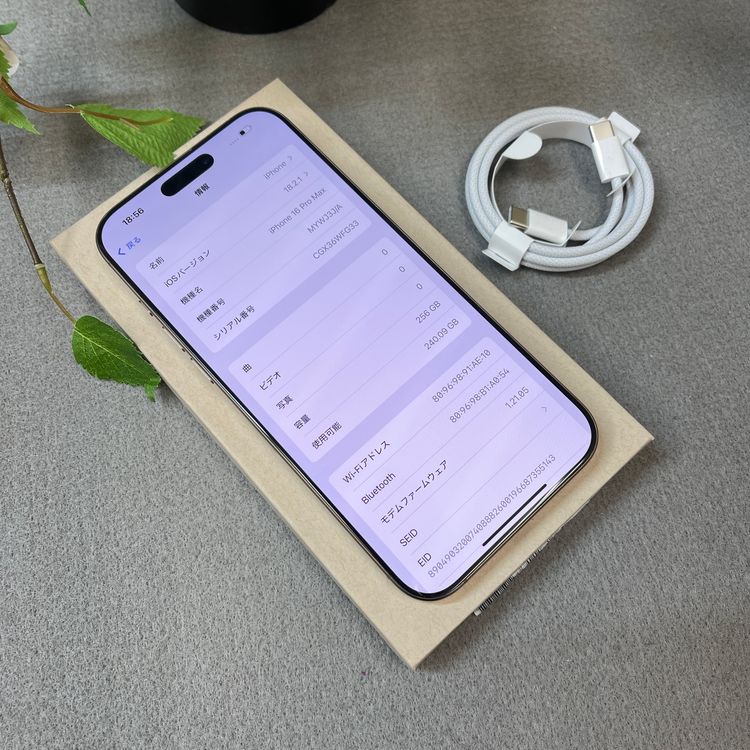 �Хåƥ꡼ 93% iPhone 16ProMax 256GB �ǥ����� ������ SIM�ե꡼