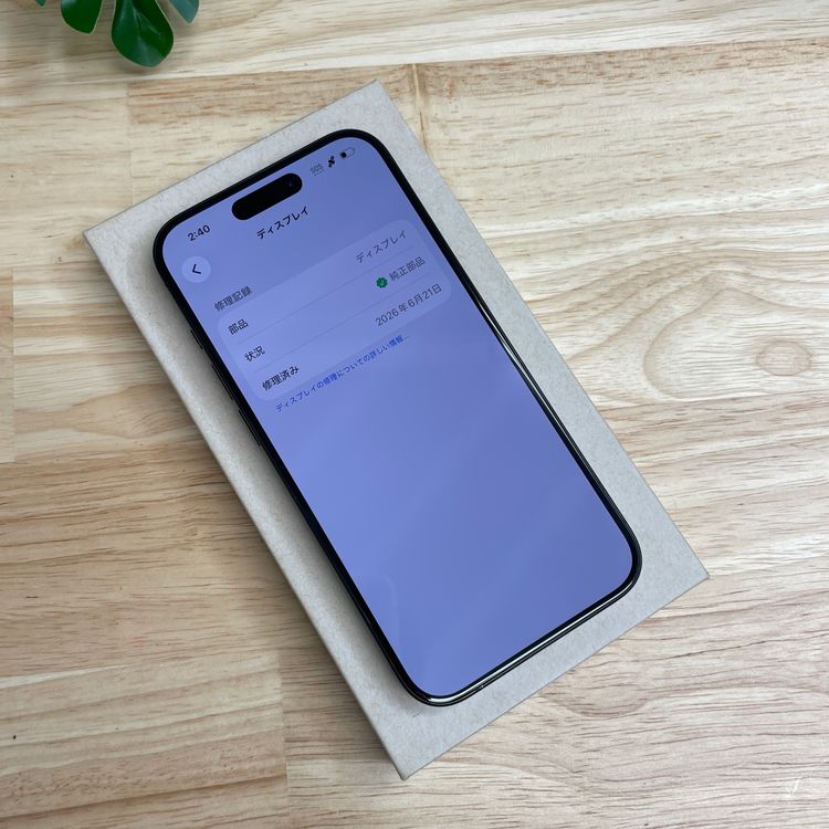 �Хåƥ�� 100% iPhone 15Pro 256GB �֥�å� ������ SIM�ե꡼����̵��