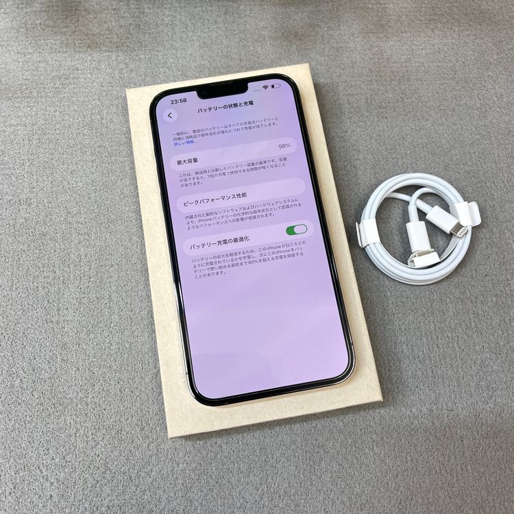 �Хåƥ꡼ 98%iPhone 13ProMax 256GB ����ե����ȹ���SIM�ե꡼ ����̵��