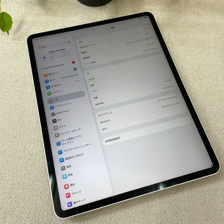 iPad Pro 12.9���������4�����512GB Wi-Fi��ǥ� ����̵��