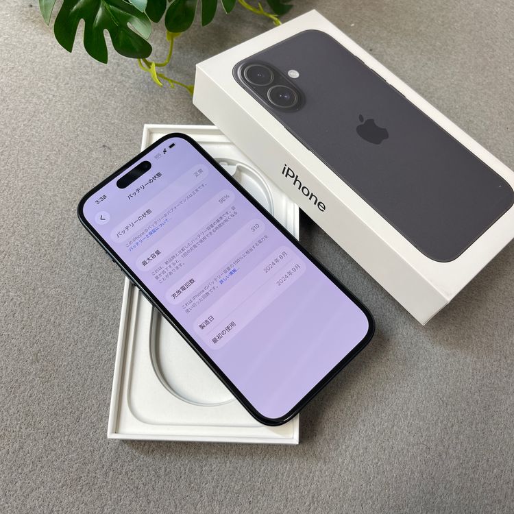 �Хåƥ꡼96% iPhone 16 128GB �֥�å� ������ SIM�ե꡼ ����̵��