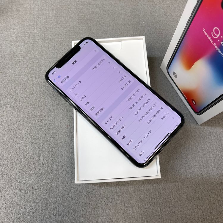 ����Ʊ�� iPhone X 256GB ���ڡ������쥤 ������ SIM�ե꡼����̵��