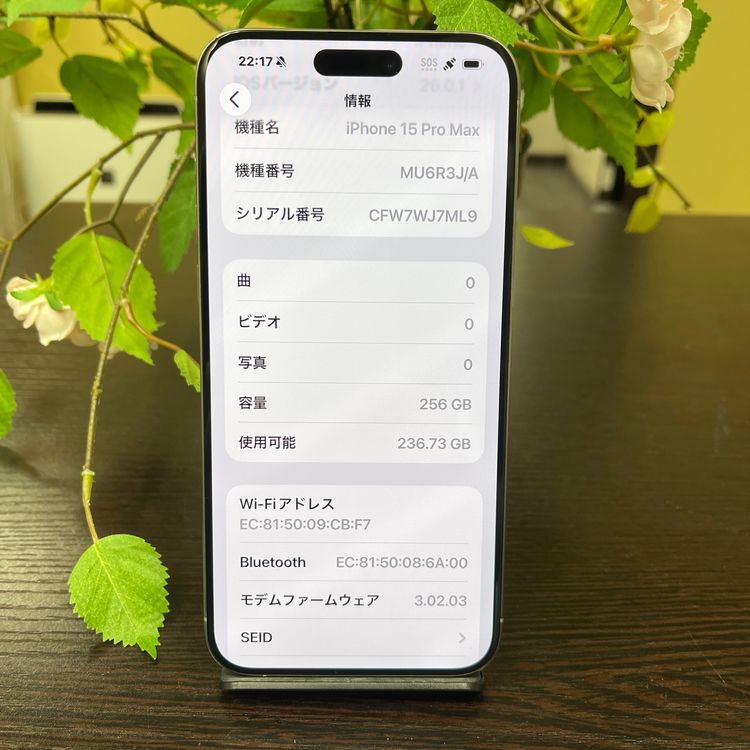 iPhone15ProMax 256Gb ʥ SIMե꡼̵