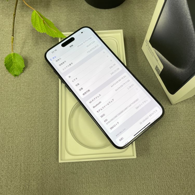 iPhone15ProMax 256GB �֥롼 ������SIM�ե꡼����̵��