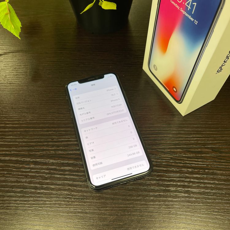 iPhone X  256GB ڡ쥤 SIMե꡼ ̵