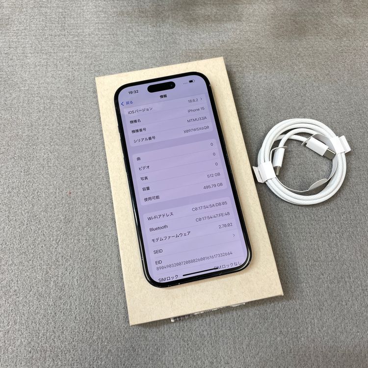 iPhone 15 512GB �֥�å� ������ SIM�ե꡼����̵��
