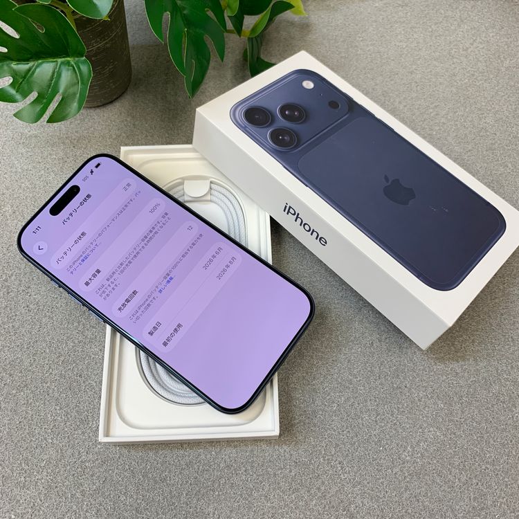 �Хåƥ꡼100% iPhone 17Pro 256GB ������ SIM�ե꡼ ����̵��