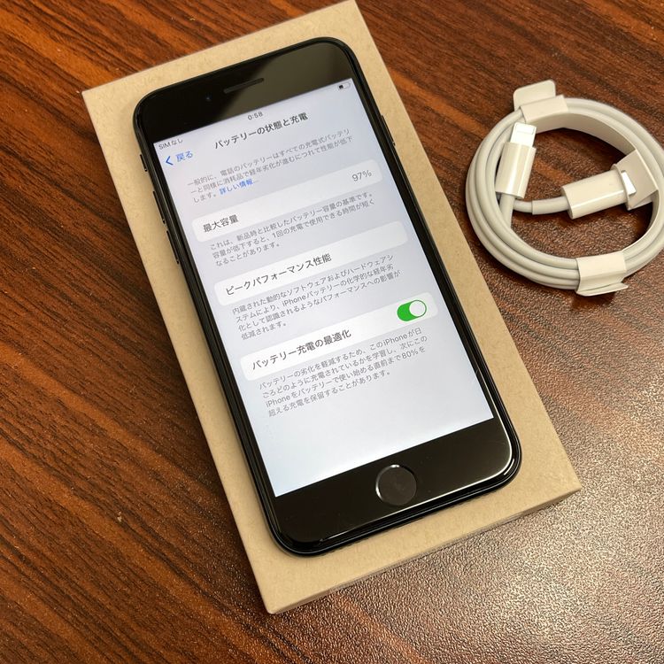 �Хåƥ꡼ 97% iPhone SE3 64GB �ߥåɥʥ��� ������ SIM�ե꡼ ����̵��