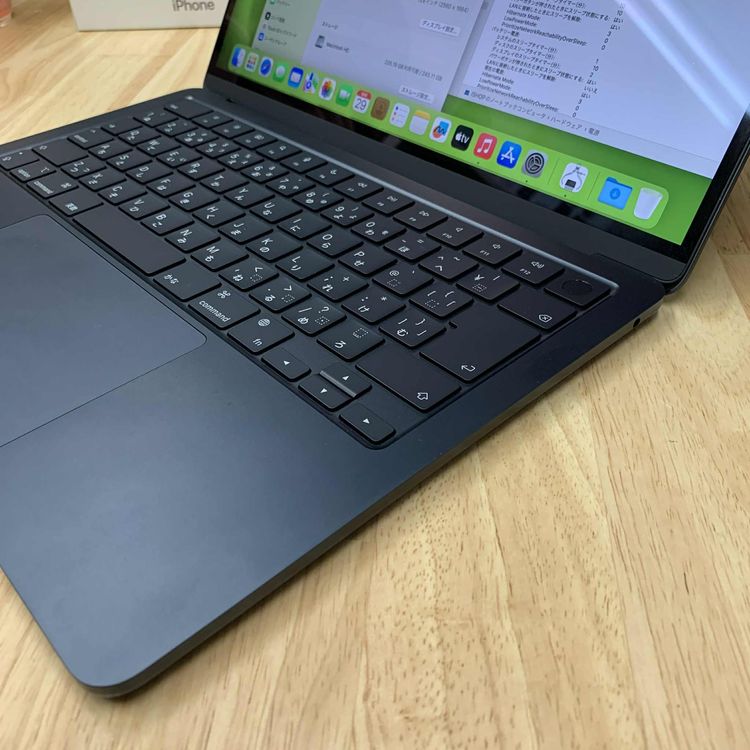 MacBook Air 13インチ M2チップ ミッドナイト 2022年 送料無料 95CV4