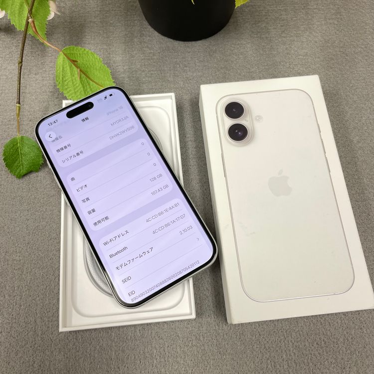 Ʊ iPhone 16 128GB ۥ磻  SIMե꡼̵