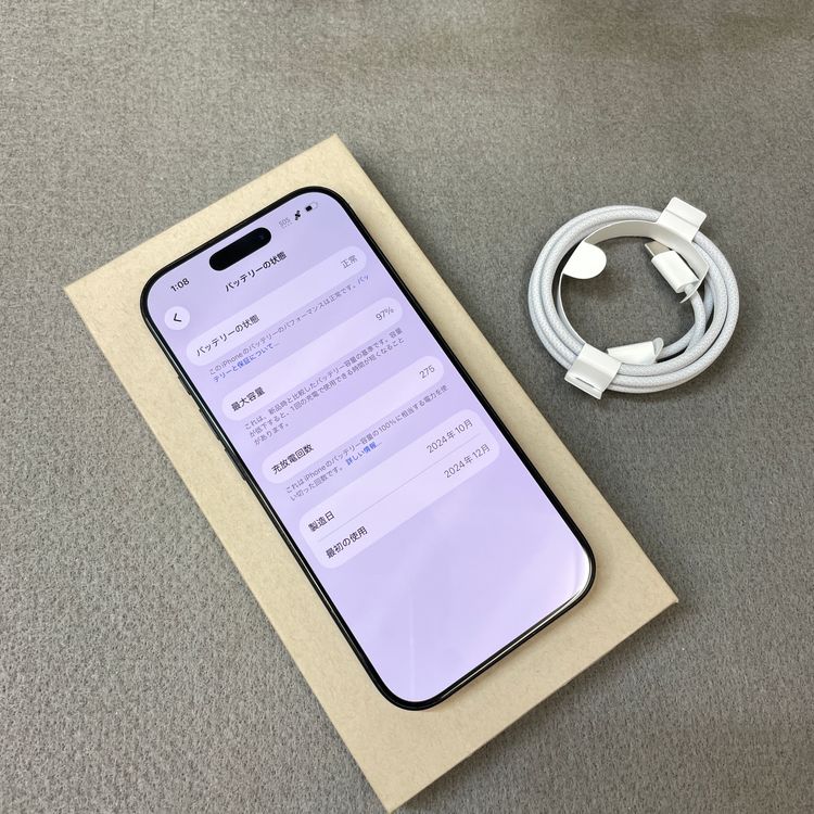 �Хåƥ꡼ 97% iPhone 16Pro 128GB �֥�å� Apple�� SIM�ե꡼