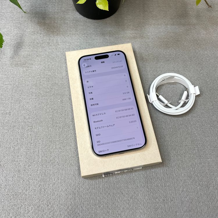 iPhone15Pro 512GB �ʥ����� ����SIM�ե꡼ ����̵��