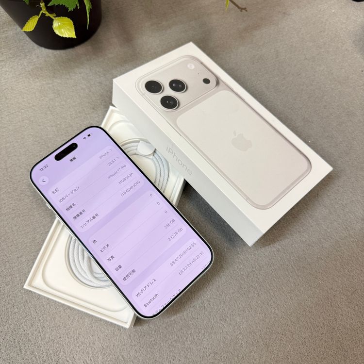 ����Ʊ�� �Хåƥ��100% iPhone 17Pro 256GB ����С������� SIM�ե꡼