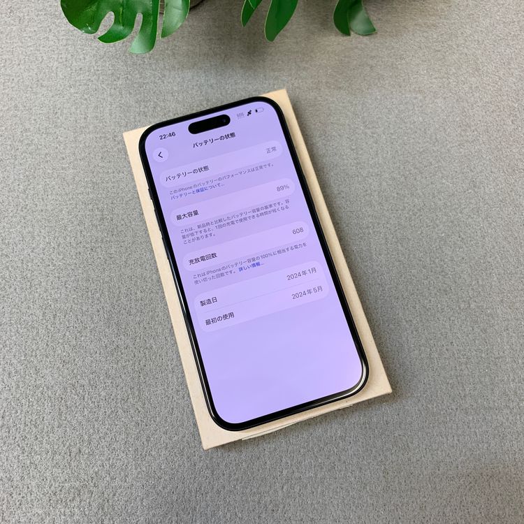 �Хåƥ꡼ 89% iPhone 15 256GB �֥�å� ������ SIM�ե꡼����̵��
