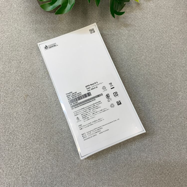 ���ʡ�̤���� OPPO Reno13 A 128GB ��ߥʥ��ͥ��ӡ� ������ SIM�ե꡼����̵��