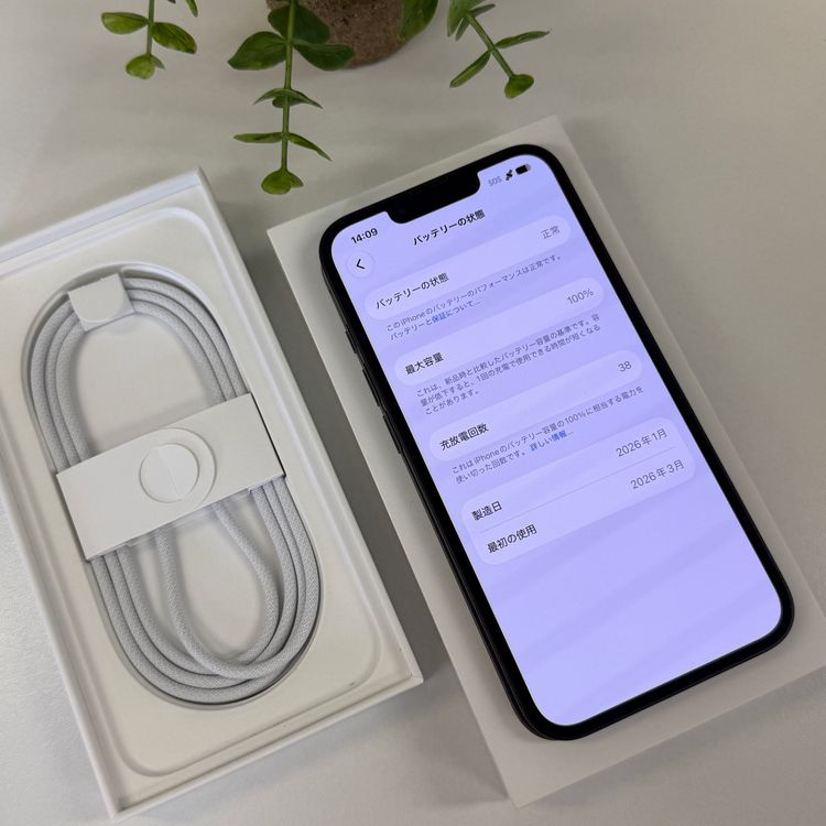 �Хåƥ꡼ 100% iPhone17e 256GB �֥�å� Apple��SIM�ե꡼