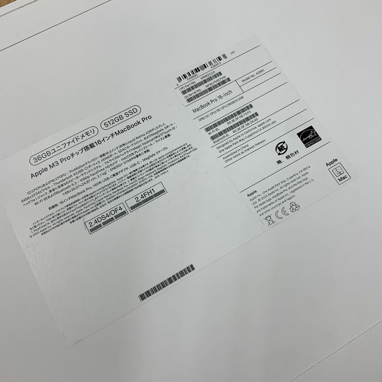 ʡ̤ MacBook Pro 16 M3Pro 512GB ̵ M57VM
