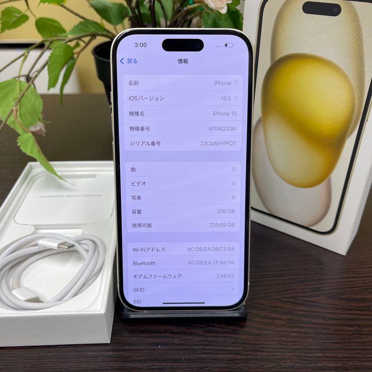 iPhone 15 256GB  SIMե꡼ ̵