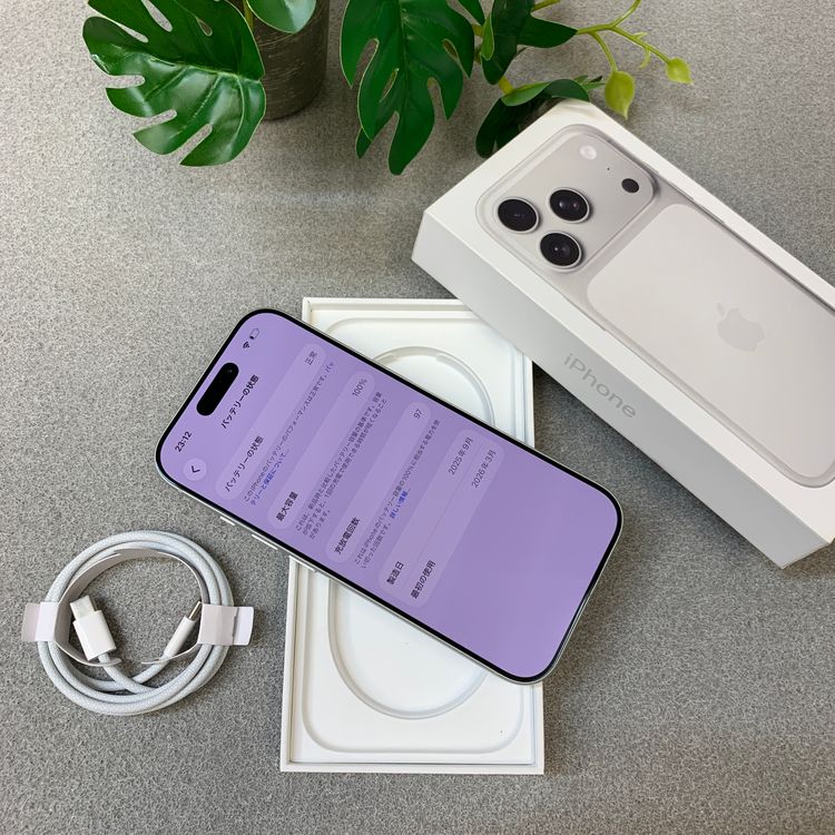 �Хåƥ꡼100% iPhone 17Pro 256GB ����С�Apple�� SIM�ե꡼