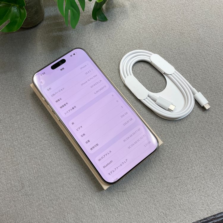 �Хåƥ꡼ 95% iPhone 16ProMax 256Gb �ǥ����� Apple�� SIM�ե꡼