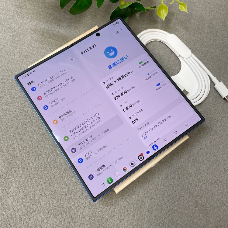 Galaxy Z Fold7 256GB �֥롼����ɥ� �ɥ����� SIM�ե꡼����̵��