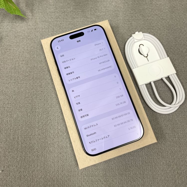iPhone 16Promax 256GB �֥�å� ����SIM�ե꡼ ����̵��