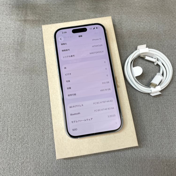 iPhone 15 512GB �֥롼 ������ SIM�ե꡼����̵��