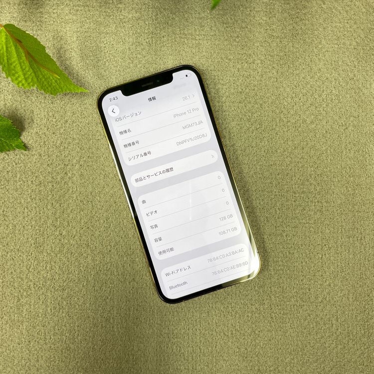 iPhone 12Pro 128GB  SIMե꡼ ̵