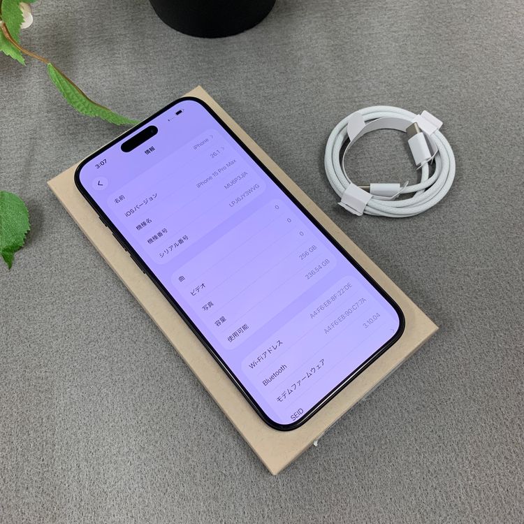 iPhone 15ProMax 256GB �֥�å� ������ SIM�ե꡼ ����̵��