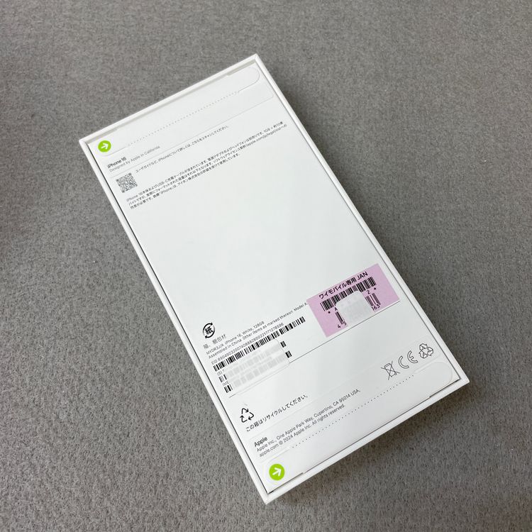���ʡ�̤���� iPhone 16 128GB �ۥ磻�ȡ�������SIM�ե꡼ȯ��̵��