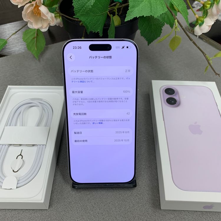 �Хåƥ꡼100% iPhone 17 256GB ��٥���������� SIM�ե꡼����̵��